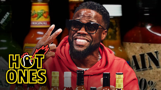 Kevin Hart Celebrates 10 Years of Hot Ones While Eating Spicy Wings