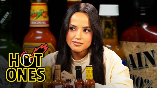 Becky G Conquers the Heat While Eating Spicy Wings
