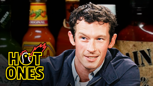 Callum Turner Keeps It Simple While Eating Spicy Wings