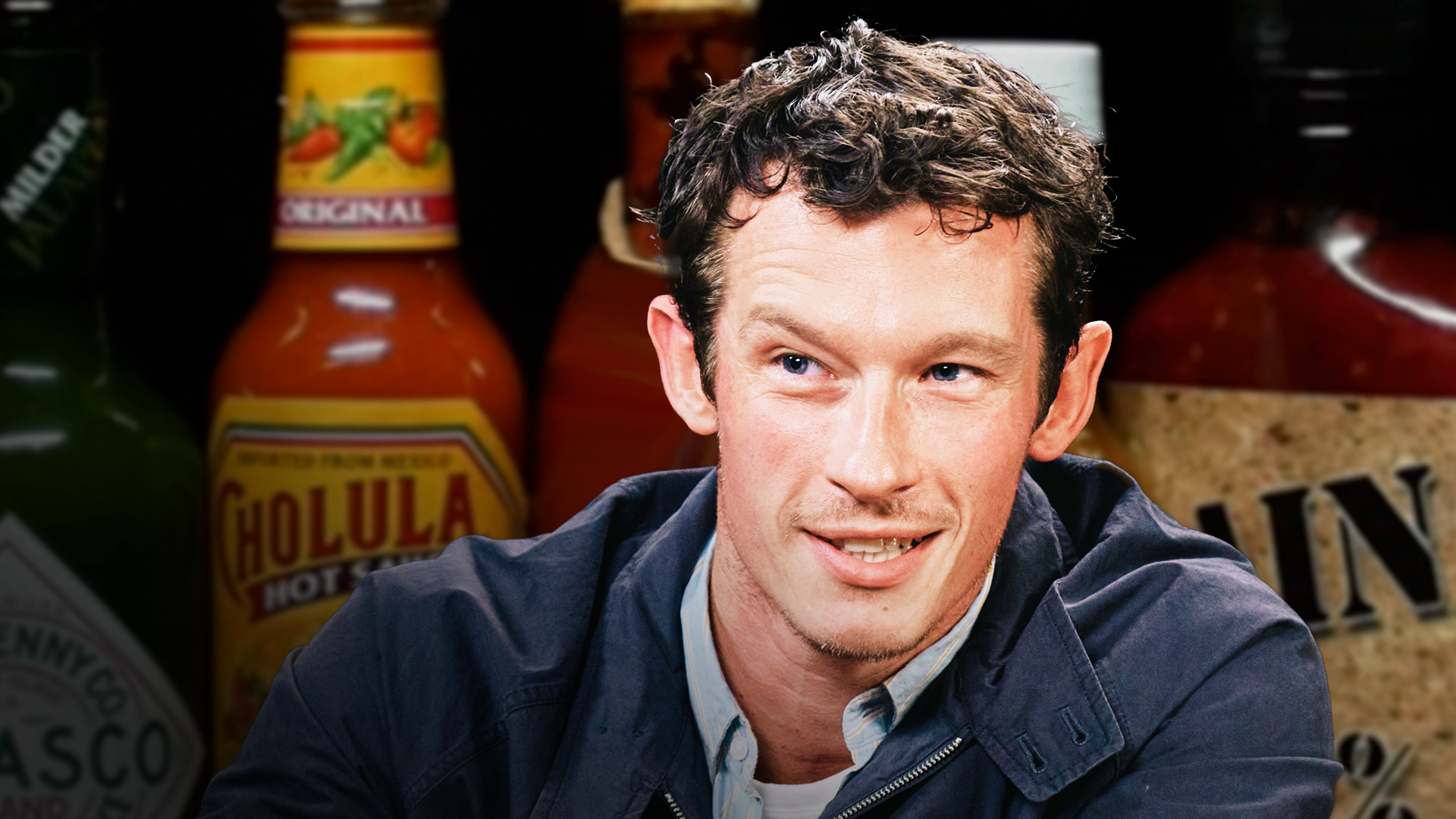 Callum Turner Keeps It Simple While Eating Spicy Wings