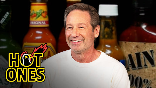 David Duchovny Lives the Technicolor Universe While Eating Spicy Wings