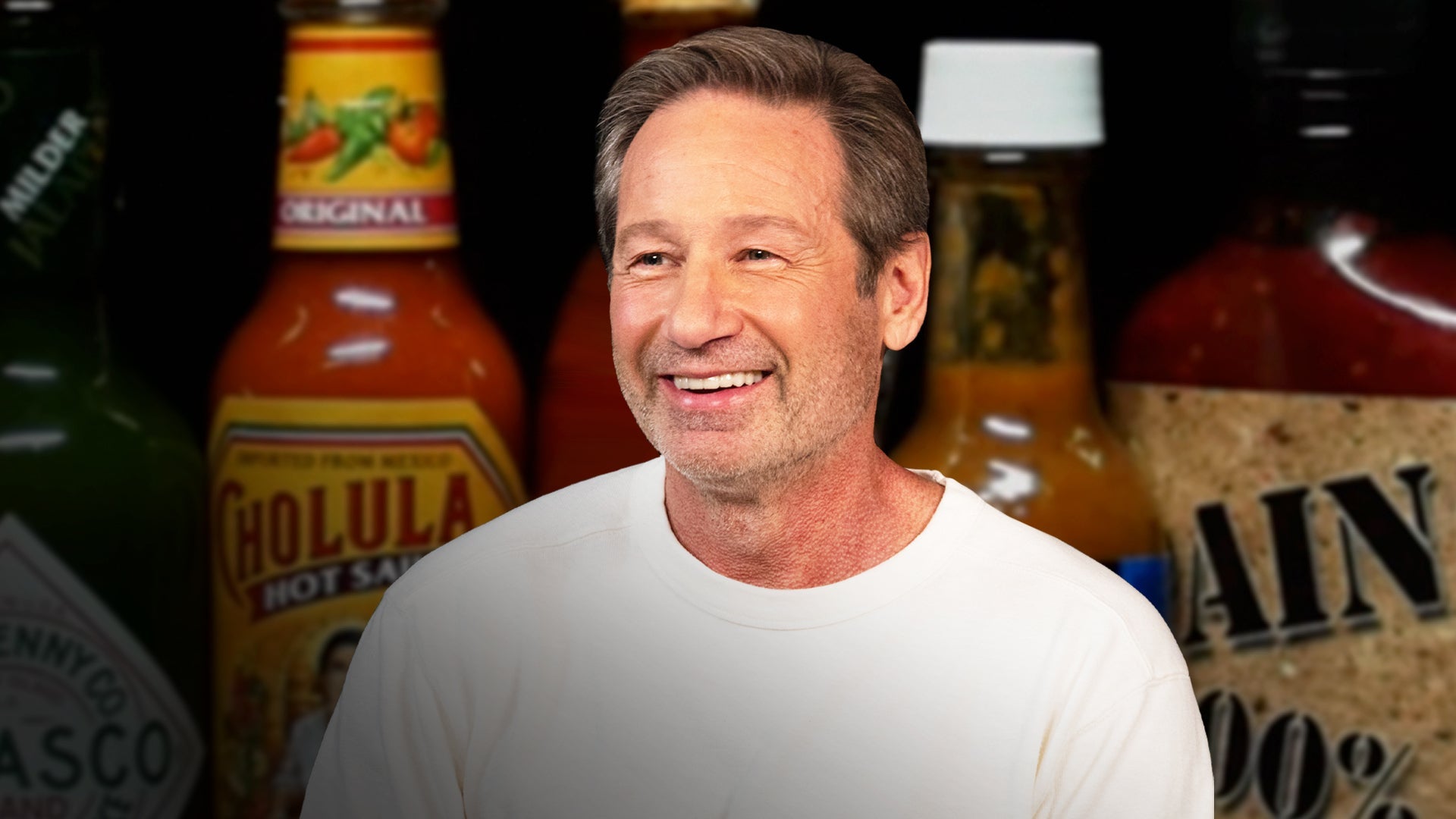 David Duchovny Lives the Technicolor Universe While Eating Spicy Wings