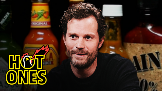 Jamie Dornan Gets Punched in the Face by Spicy Wings