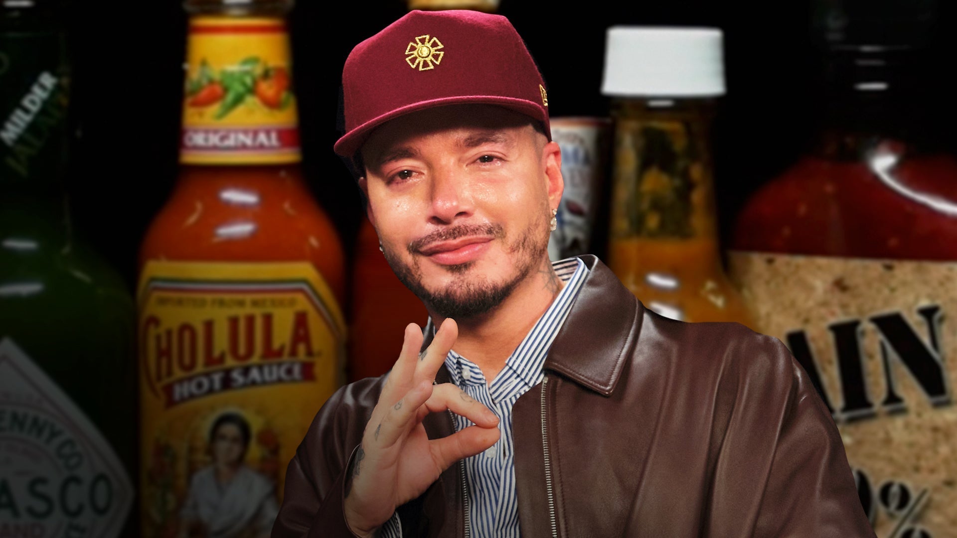 J Balvin Rides A Heat Rollercoaster While Eating Spicy Wings