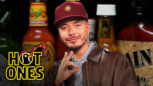J Balvin Rides A Heat Rollercoaster While Eating Spicy Wings