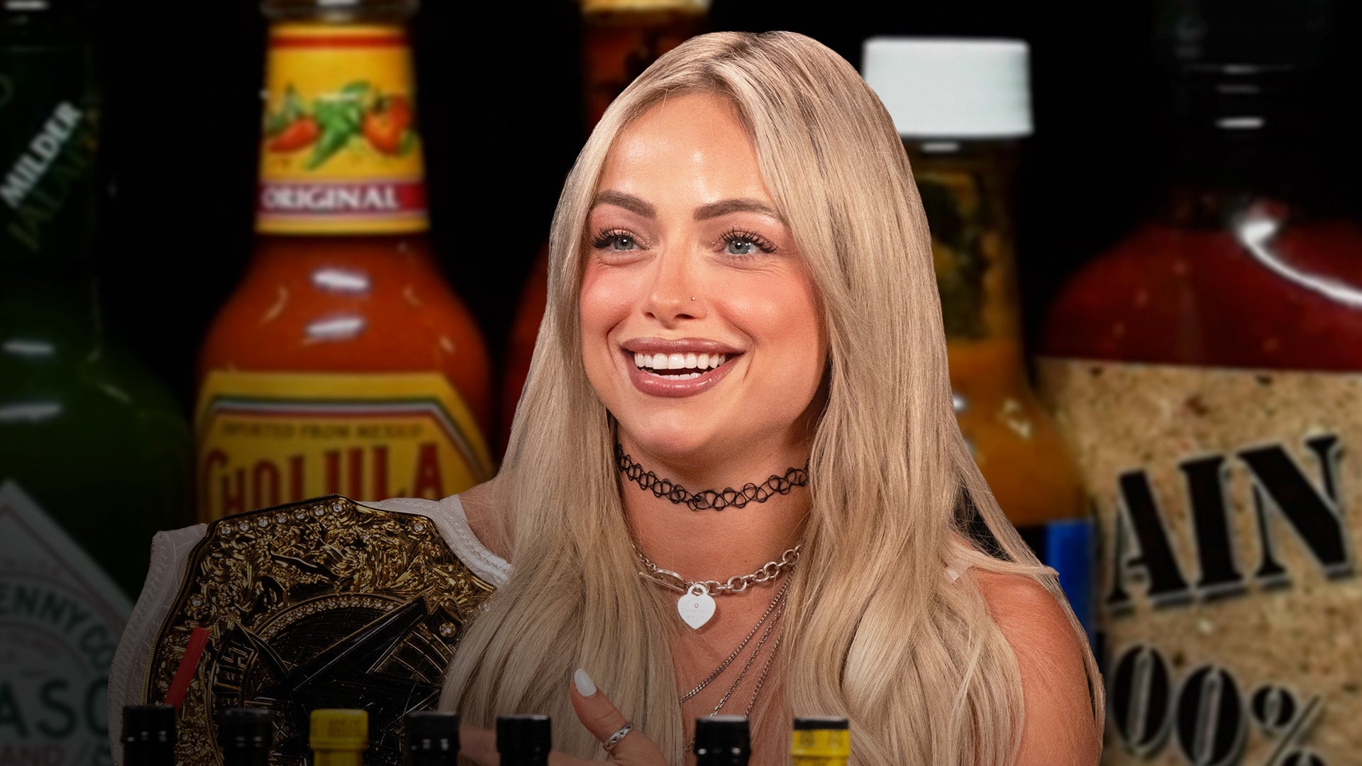 Liv Morgan Cuts a Promo While Eating Spicy Wings