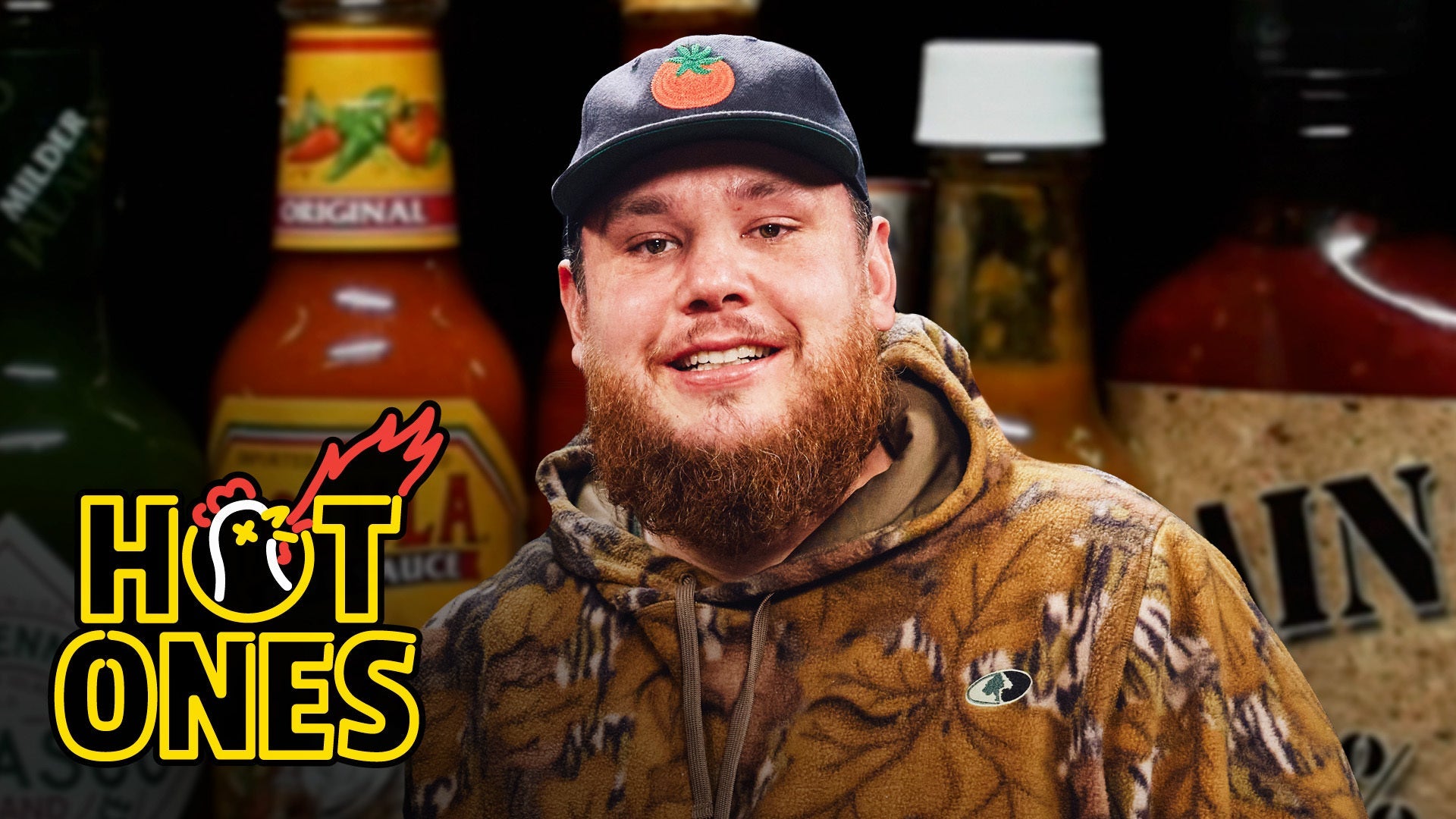 Luke Combs Feels a Heat Hurricane While Eating Spicy Wings