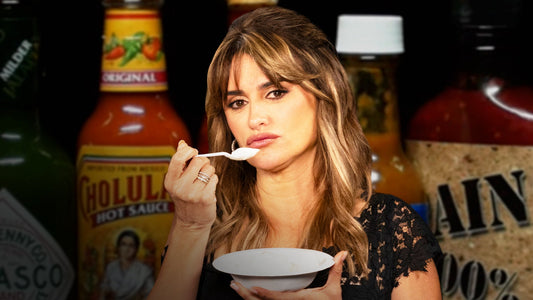 Penélope Cruz Laughs With Abandon While Eating Spicy Wings