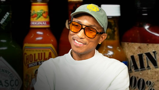 Pharrell Williams Sees the Future While Eating Spicy Wings