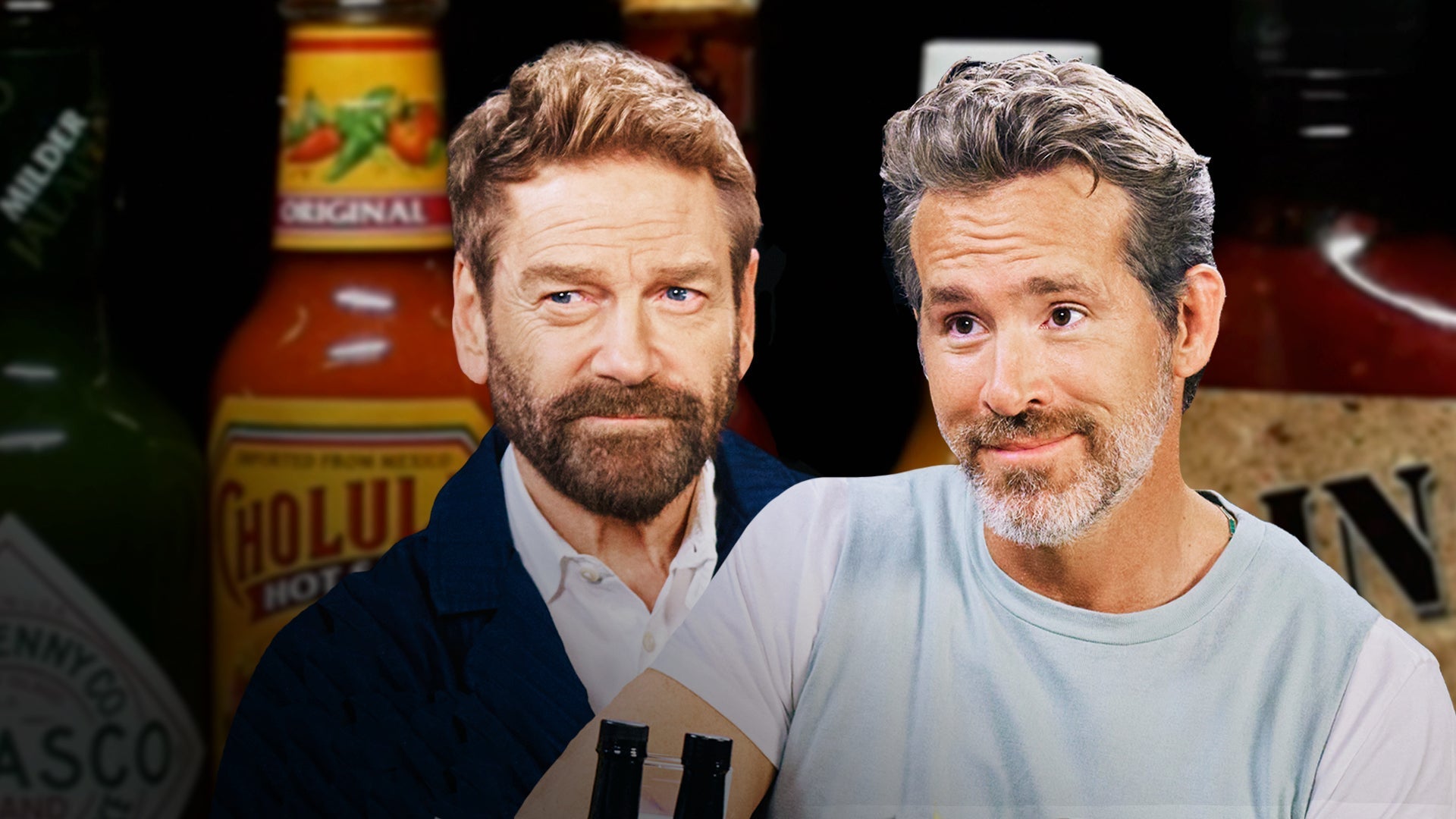 Ryan Reynolds and Kenneth Branagh Buddy Up Against Spicy Wings