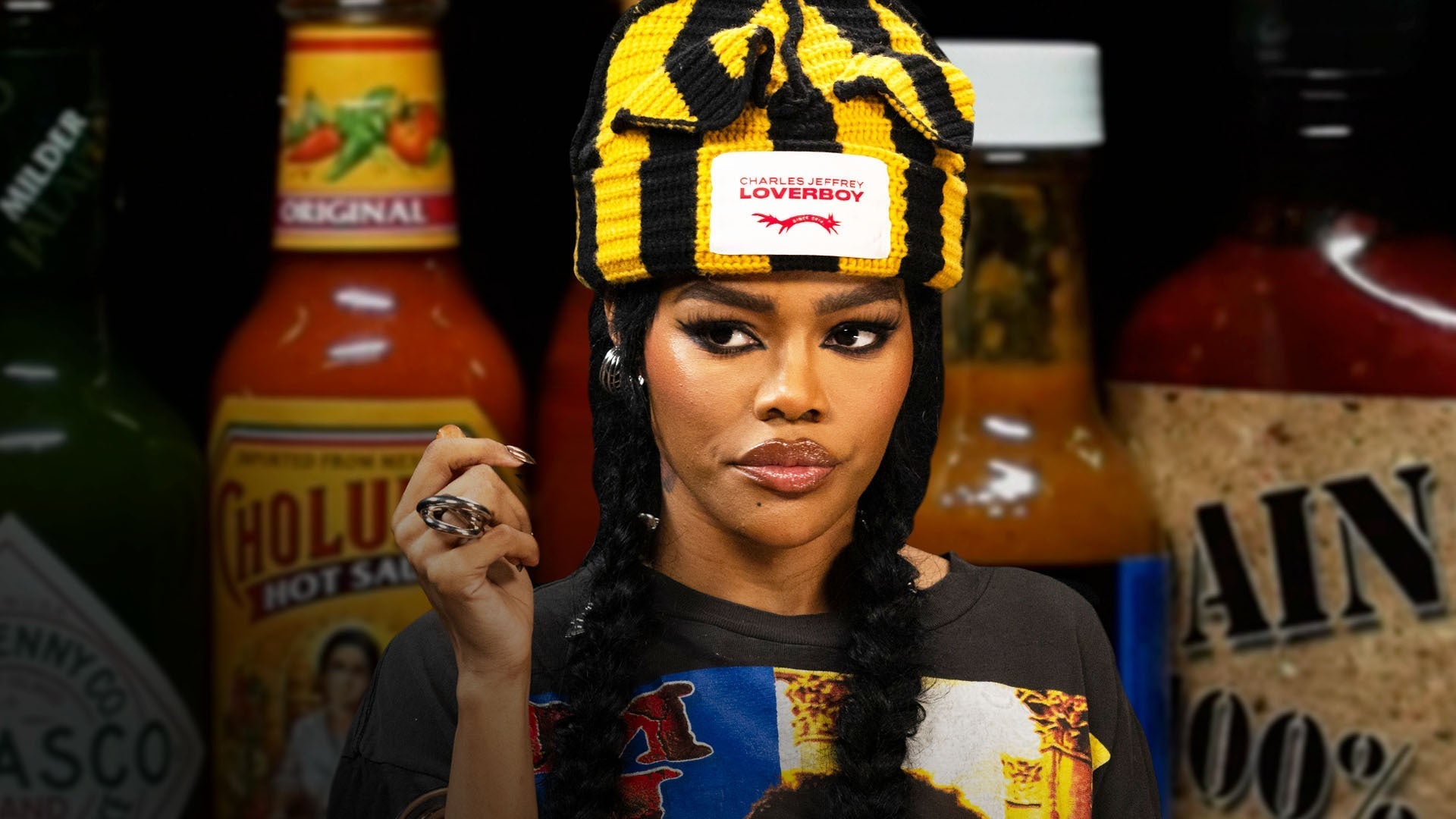 Teyana Taylor Battles One Hot Sauce After Another While Eating Spicy Wings