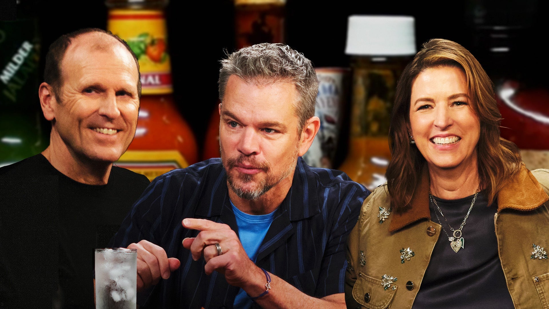 Matt Damon, Gary White, and Kara Hurst Team Up For a Good Cause While Eating Spicy Wings