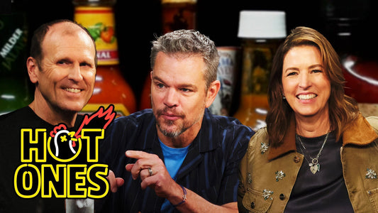 Matt Damon, Gary White, and Kara Hurst Team Up For a Good Cause While Eating Spicy Wings
