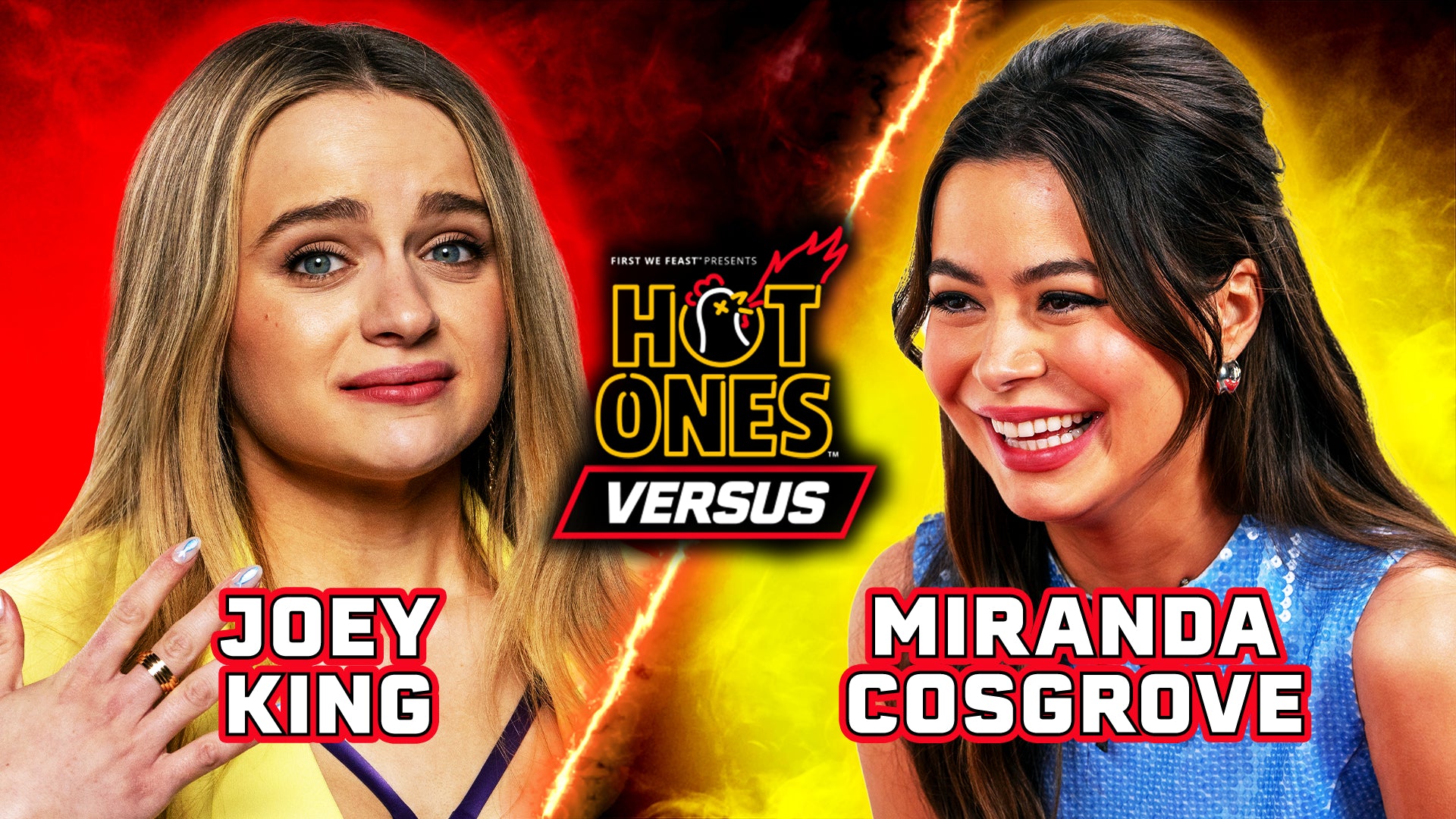 Joey King Vs. Miranda Cosgrove | Hot Ones Versus – FirstWeFeast