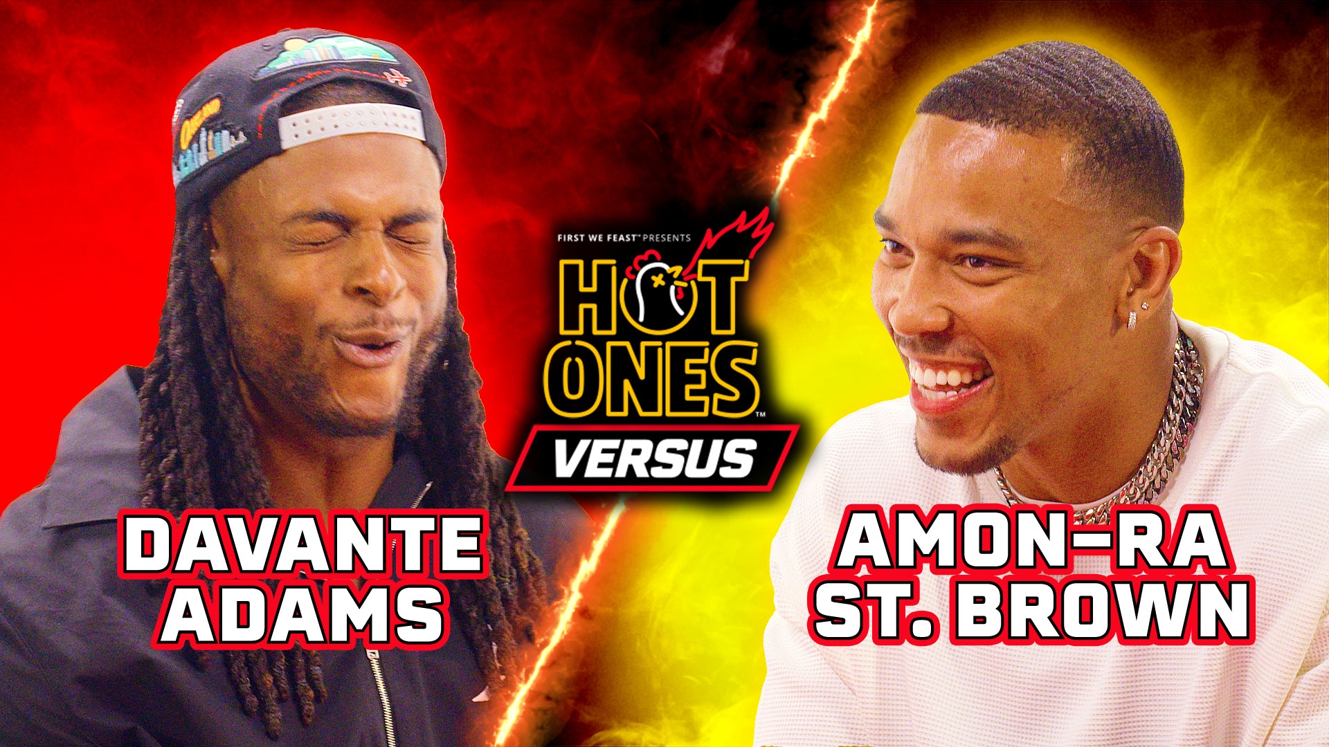 Davante Adams Vs Amon Ra St Brown Hot Ones Versus FirstWeFeast davante-adams-vs-amon-ra-st-brown-hot-ones-versus-firstwefeast