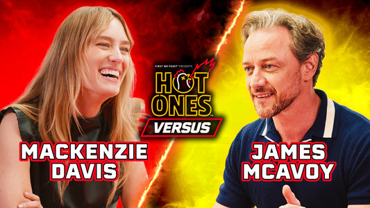 Mackenzie Davis vs. James McAvoy | Hot Ones Versus