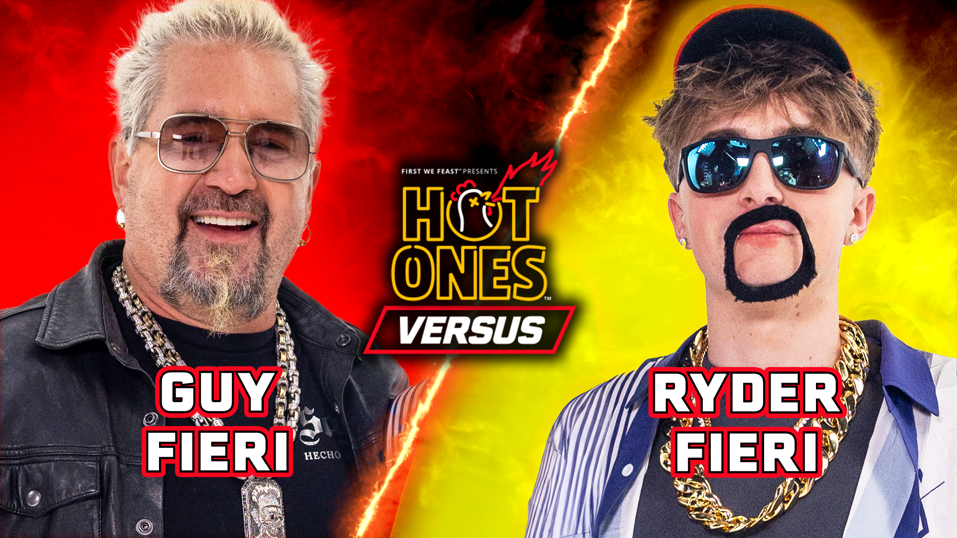 Guy Fieri vs. Son Ryder Fieri | Hot Ones Versus