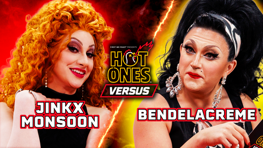 Jinkx Monsoon vs. BenDeLaCreme | Hot Ones Versus