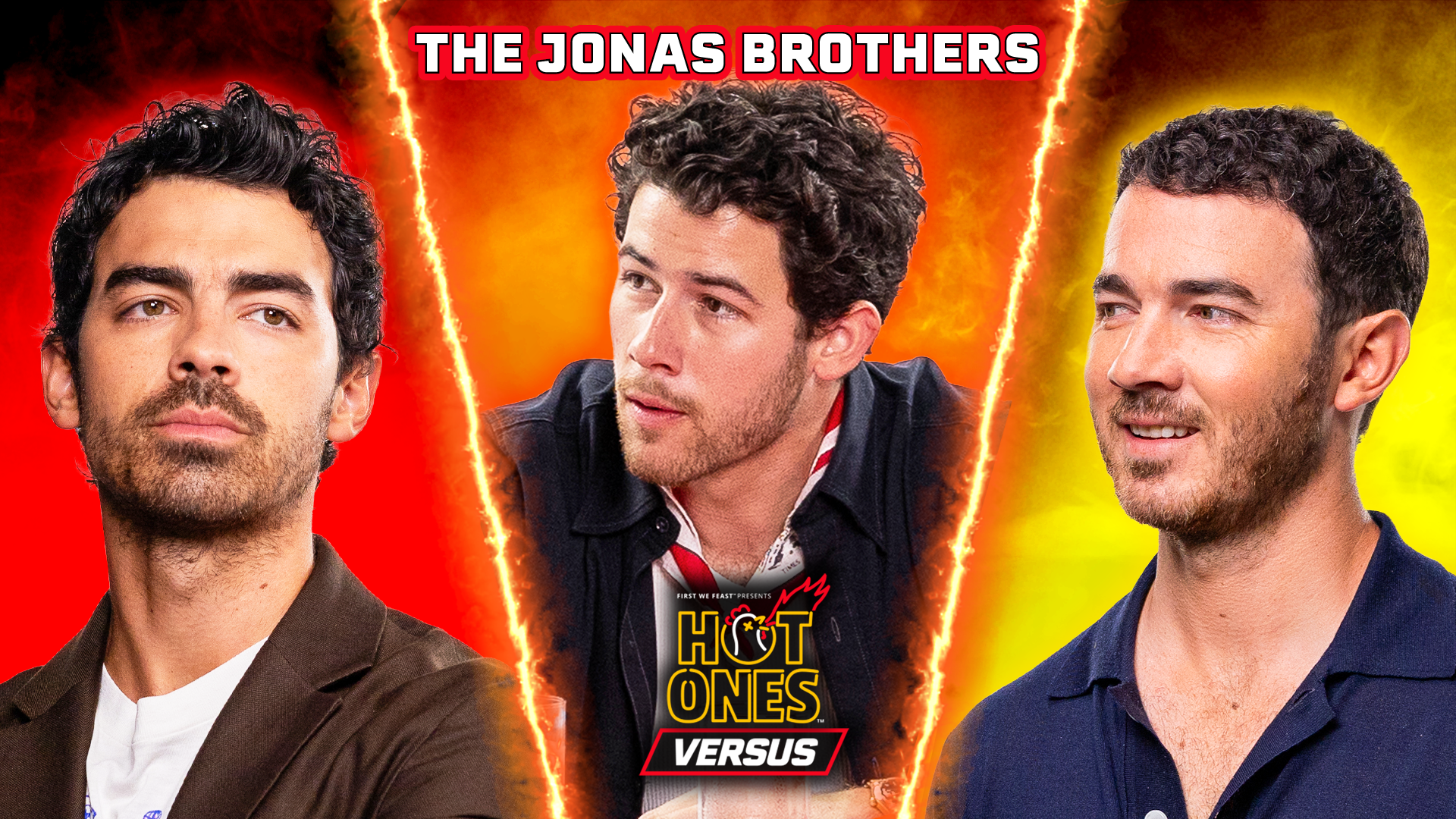 Joe Jonas vs. Nick Jonas vs. Kevin Jonas | Hot Ones Versus