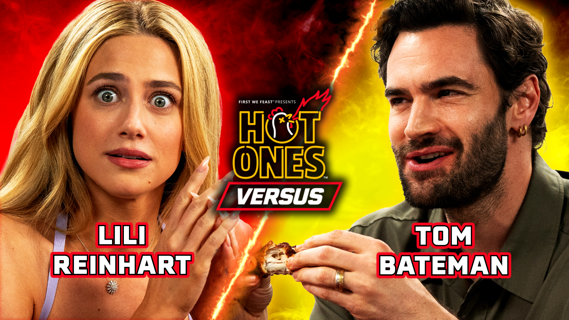 Lili Reinhart vs. Tom Bateman | Hot Ones Versus