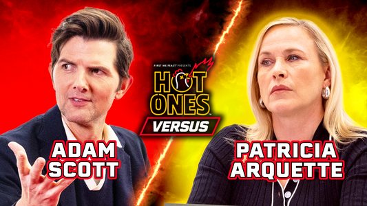 Adam Scott vs. Patricia Arquette | Hot Ones Versus