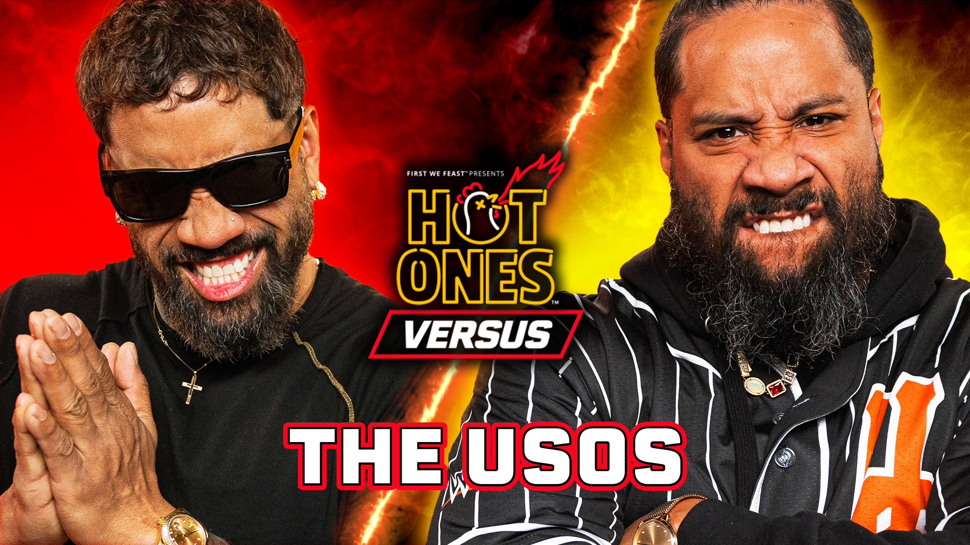 Jey Uso vs. Jimmy Uso | Hot Ones Versus