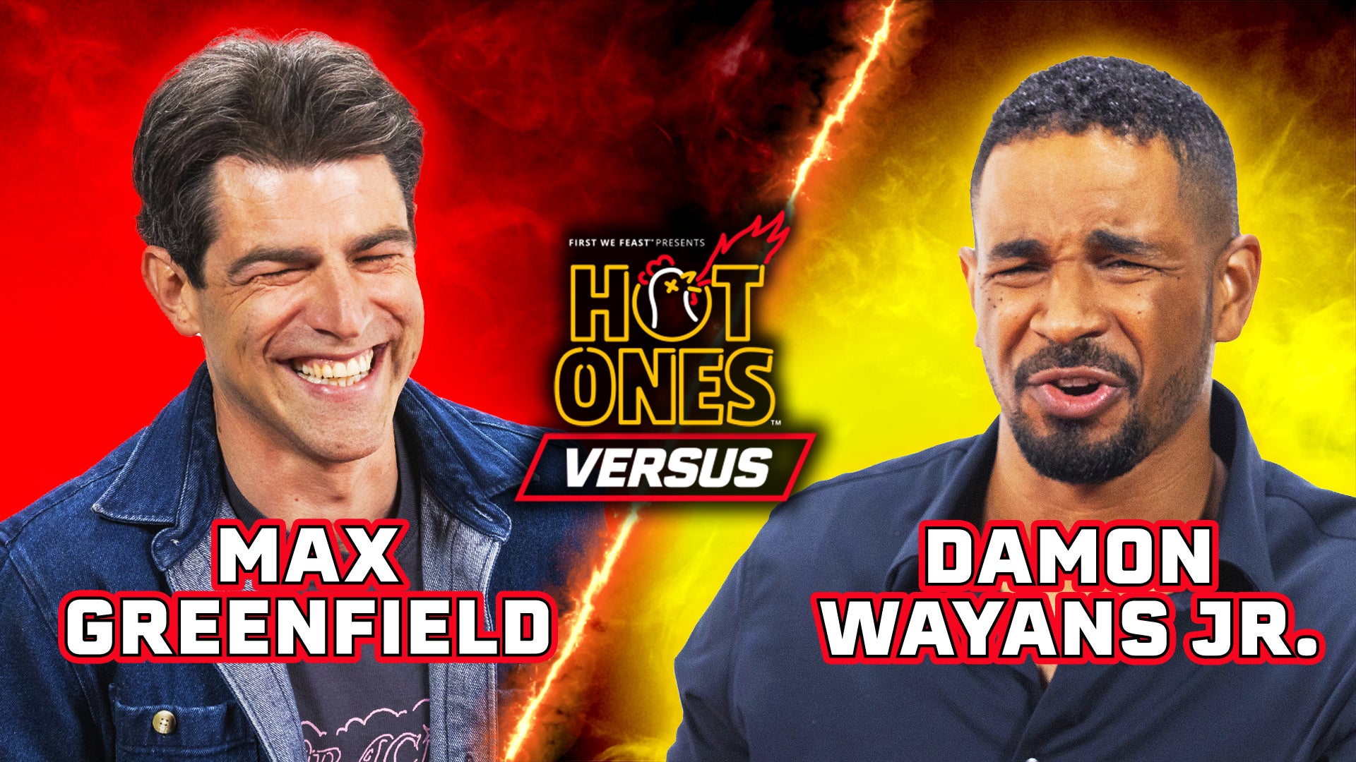 Max Greenfield vs. Damon Wayans Jr. | Hot Ones Versus