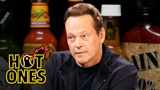 Vince Vaughn Catches a Hot Streak While Eating Spicy Wings