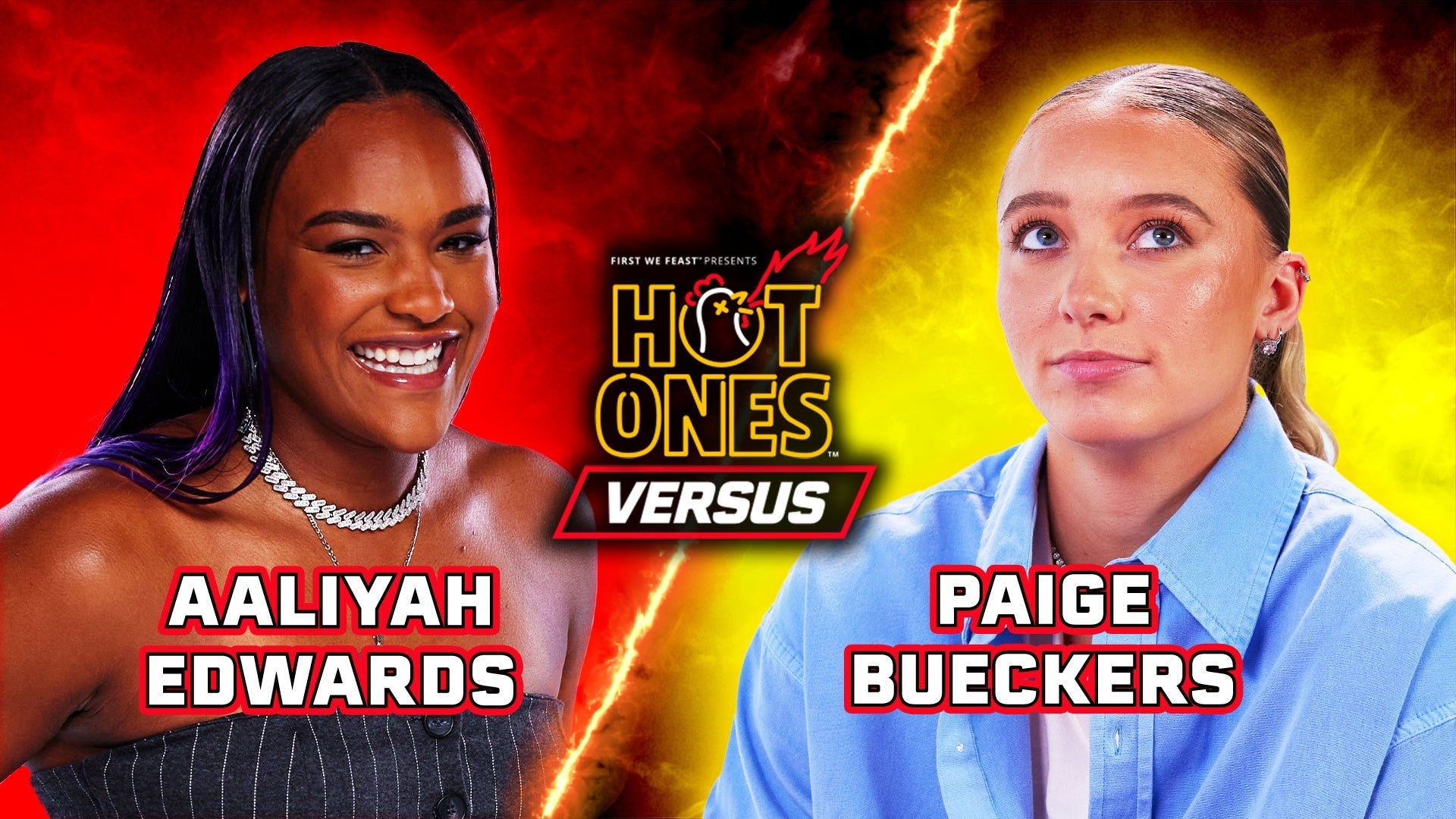 Aaliyah Edwards vs. Paige Bueckers | Hot Ones Versus
