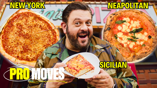 Adam Richman Eats Four Iconic New York Pizza Styles