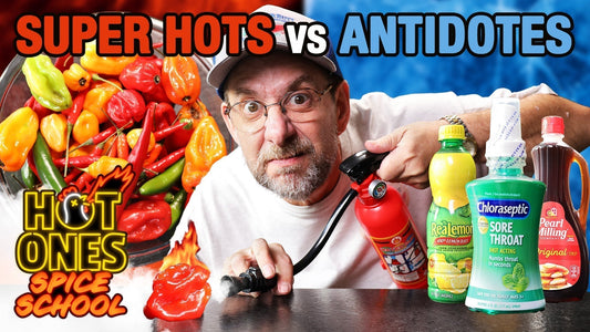Smokin' Ed Currie Tests EVERY Spicy Food Antidote!