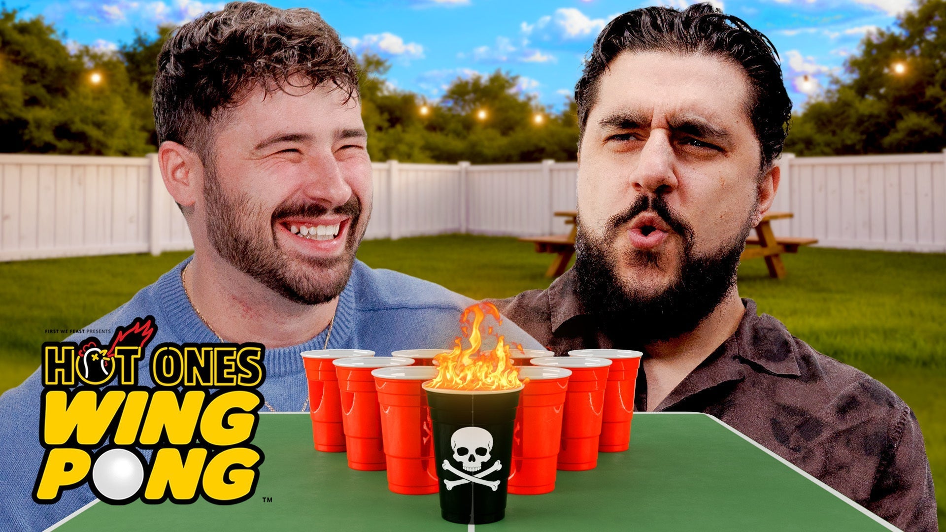 The Basement Yard Plays Hot Ones Wing Pong