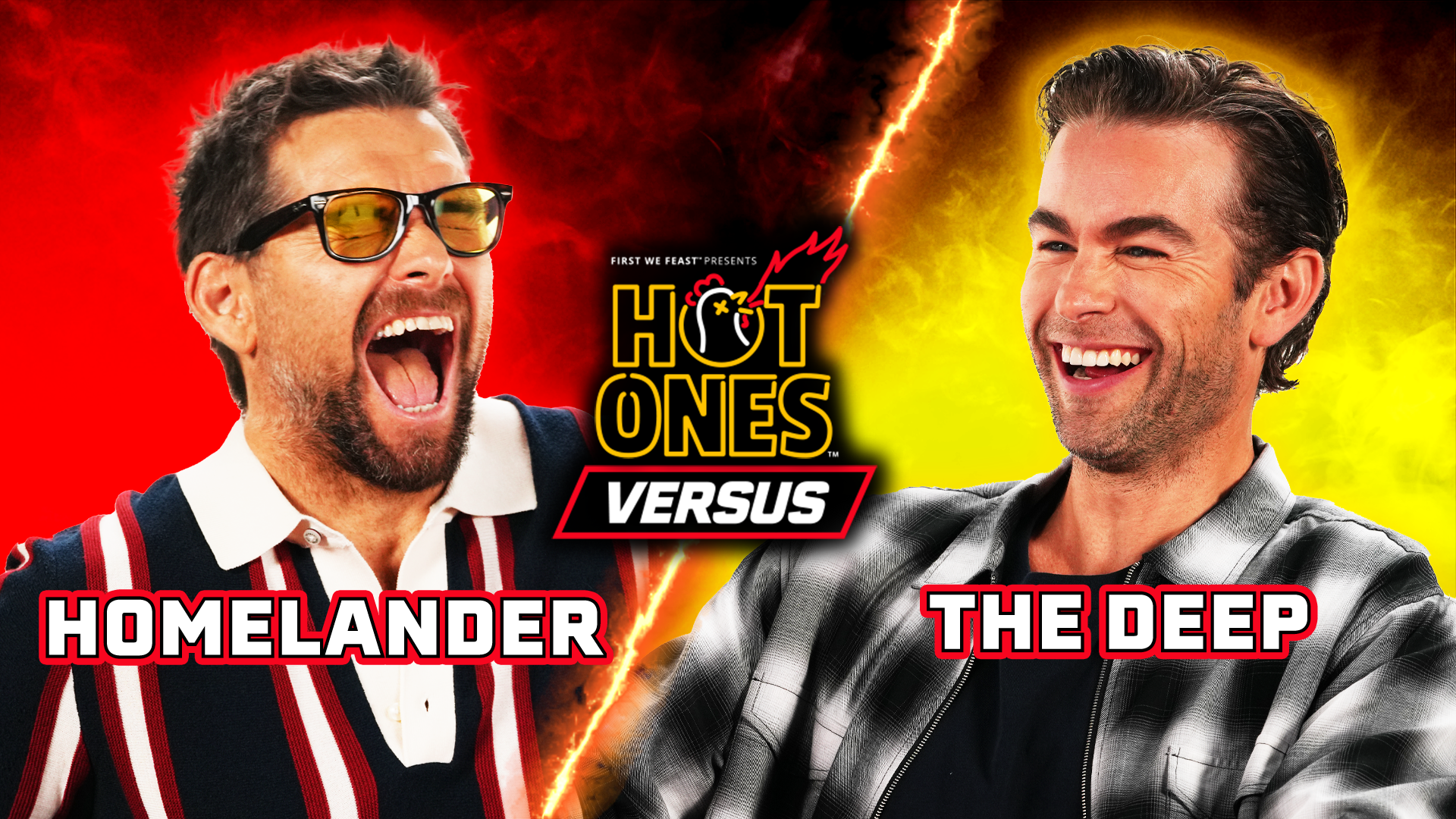 The Boys’ Antony Starr vs. Chace Crawford | Hot Ones Versus
