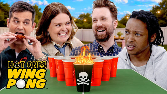 The Daily Show Plays Hot Ones Wing Pong